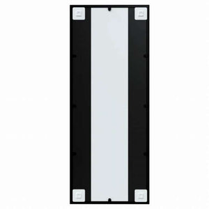 vidaXL ウォールミラー ブラック 100x40 cm 金属製ホーム&ガーデン デコレーション 鏡(代引不可)