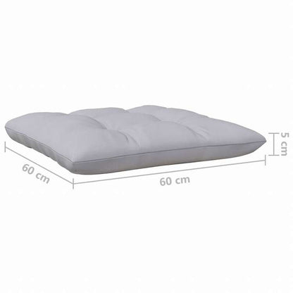 vidaXL 4人掛け ガーデンソファ グレークッション付き パイン無垢材家具 アウトドア家具 屋外椅子 屋外ソファ(代引不可)