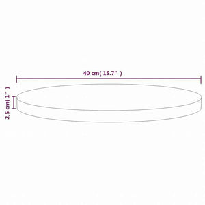 vidaXL テーブルトップ 直径40x2.5 cm パイン無垢材家具 テーブル用品 テーブルトップ(代引不可)