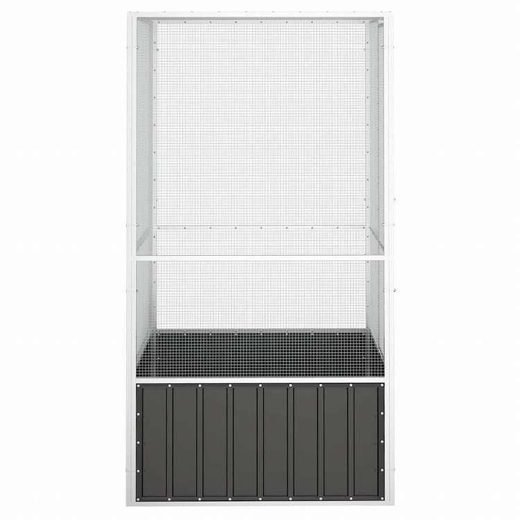 vidaXL バードケージ アントラシート 111x107x211.5 cm 亜鉛メッキ鋼動物&ペット用品 ペット用品 鳥用品 取りかご・スタンド(代引不可)