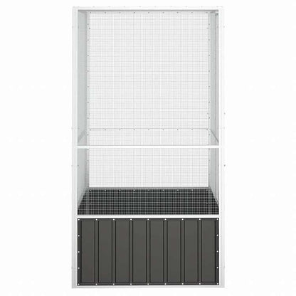 vidaXL バードケージ アントラシート 111x107x211.5 cm 亜鉛メッキ鋼動物&ペット用品 ペット用品 鳥用品 取りかご・スタンド(代引不可)