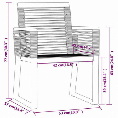 vidaXL ガーデンダイニング9点セット ブラック家具 アウトドア家具 屋外家具セット(代引不可)