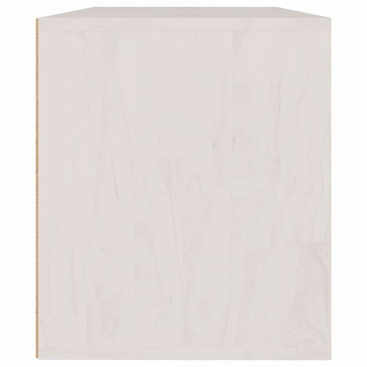 vidaXL テレビキャビネット 3点 無垢のホワイトパイン材家具 AVラック・テレビ台(代引不可)