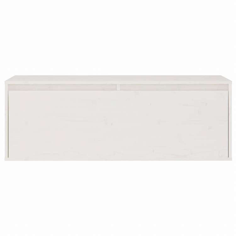 vidaXL 3ピースTVキャビネットセットホワイト無垢材パイン家具 AVラック・テレビ台(代引不可)
