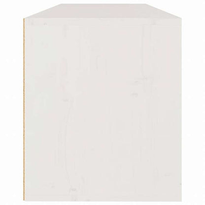 vidaXL 3ピースTVキャビネットセットホワイト無垢材パイン家具 AVラック・テレビ台(代引不可)