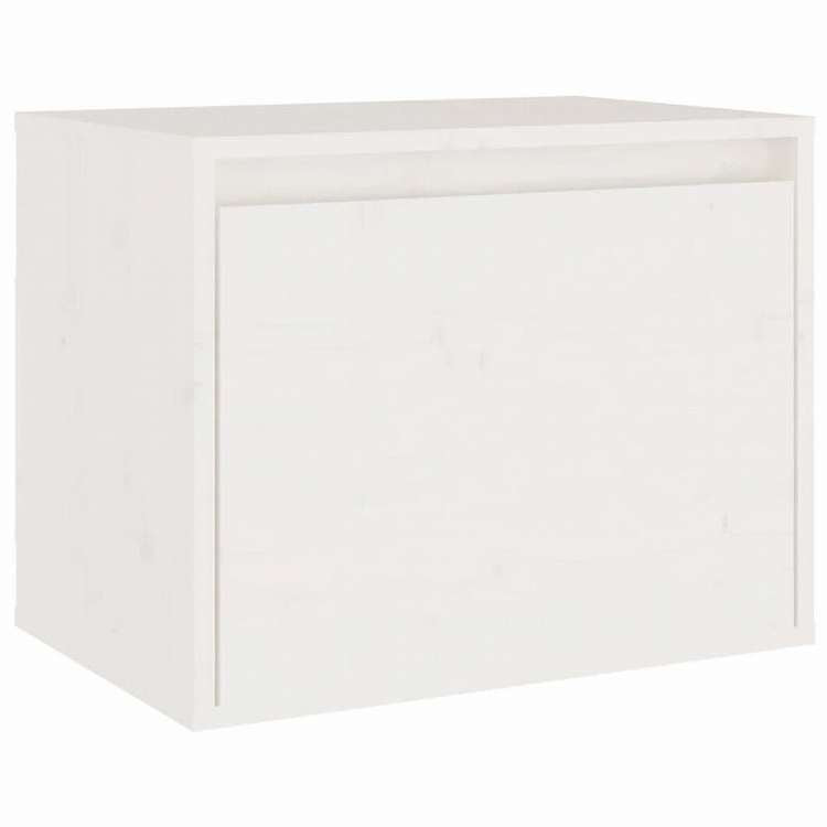 vidaXL テレビキャビネット 7点 無垢のホワイトパイン材家具 AVラック・テレビ台(代引不可)