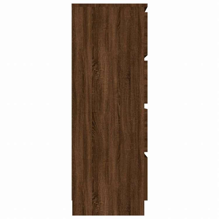 vidaXL サイドボード ブラウン オーク 60x35x98.5cm エンジニアリングウッド家具 キャビネット&収納 サイドボード(代引不可)