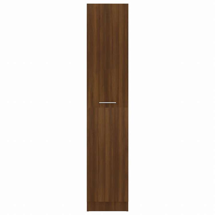 vidaXL アポテカリ?収納キャビネット ブラウンオーク 30x42.5x150 cm エンジニアリングウッド家具 キャビネット&収納 収納キャビネット・ロッカー(代引不可)