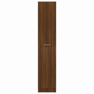 vidaXL アポテカリ?収納キャビネット ブラウンオーク 30x42.5x150 cm エンジニアリングウッド家具 キャビネット&収納 収納キャビネット・ロッカー(代引不可)