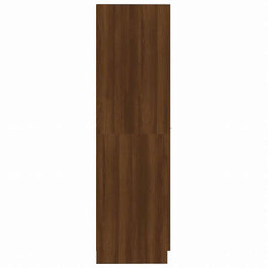 vidaXL アポテカリ?収納キャビネット ブラウンオーク 30x42.5x150 cm エンジニアリングウッド家具 キャビネット&収納 収納キャビネット・ロッカー(代引不可)