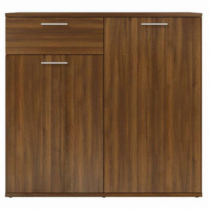 vidaXL サイドボード ブラウン オーク 80x36x75cm エンジニアリングウッド家具 キャビネット&収納 サイドボード(代引不可)