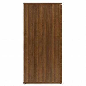 vidaXL サイドボード ブラウン オーク 80x36x75cm エンジニアリングウッド家具 キャビネット&収納 サイドボード(代引不可)