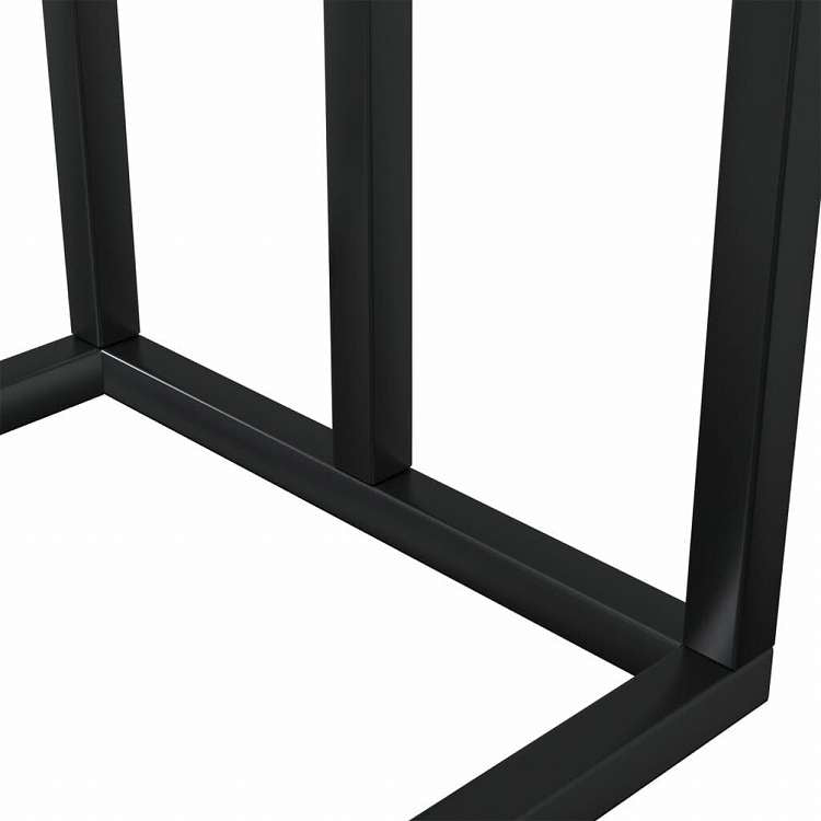 vidaXL 自立式タオル掛け ブラック 48x24x79 cm 鉄製ホーム&ガーデン バスルーム用品 タオルラック・ホルダー(代引不可)