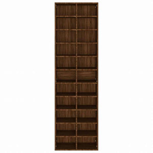 vidaXL シューズキャビネット ブラウンオーク 54x34x183 cm エンジニアリングウッドホーム&ガーデン 家事用品 収納&オーガナイザー 衣類・ワードローブ収納 シューズラック・整理収納(代引不可)