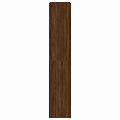 vidaXL シューズキャビネット ブラウンオーク 54x34x183 cm エンジニアリングウッドホーム&ガーデン 家事用品 収納&オーガナイザー 衣類・ワードローブ収納 シューズラック・整理収納(代引不可)
