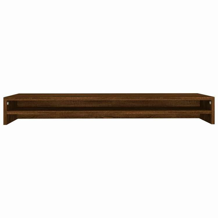 vidaXL モニタースタンド ブラウンオーク 100x24x13 cm エンジニアリングウッド電子機器 ビデオ ビデオアクセサリ テレビ部品・アクセサリ TV・モニターマウント(代引不可)