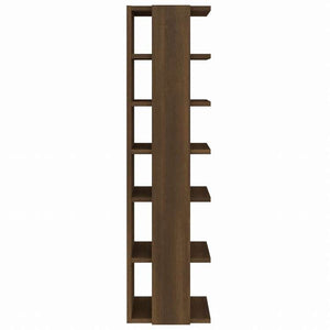 vidaXL シューズラック ブラウンオーク 27.5x27x102cm エンジニアリングウッドホーム&ガーデン 家事用品 収納&オーガナイザー 衣類・ワードローブ収納 シューズラック・整理収納(代引不可)