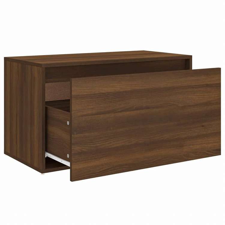 vidaXL ホールベンチ 80x40x45 cm ブラウン エンジニアリングウッド家具 ベンチ 倉庫・通路用ベンチ(代引不可)