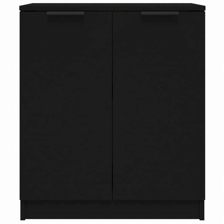 vidaXL サイドボード ブラック 60x30x70cm エンジニアリングウッド家具 キャビネット&収納 サイドボード(代引不可)