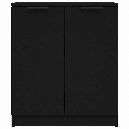 vidaXL サイドボード ブラック 60x30x70cm エンジニアリングウッド家具 キャビネット&収納 サイドボード(代引不可)