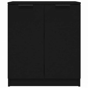 vidaXL サイドボード ブラック 60x30x70cm エンジニアリングウッド家具 キャビネット&収納 サイドボード(代引不可)