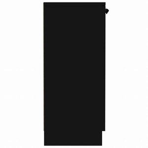 vidaXL サイドボード ブラック 60x30x70cm エンジニアリングウッド家具 キャビネット&収納 サイドボード(代引不可)