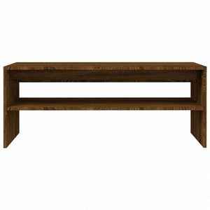 vidaXL コーヒーテーブル ブラウンオーク 100x40x40 cm エンジニアリングウッド家具 テーブル アクセントテーブル コーヒーテーブル(代引不可)