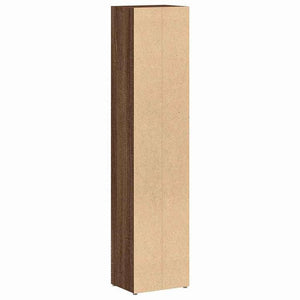 vidaXL CDキャビネット 2点 ブラウンオーク 21x16x93.5cm エンジニアリングウッド家具 キャビネット&収納 メディア収納・ラック(代引不可)
