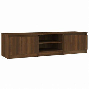 vidaXL TVキャビネット ブラウンオーク 140x40x35.5 cm エンジニアリングウッド家具 AVラック・テレビ台(代引不可)