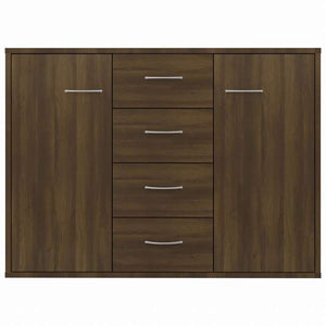 vidaXL サイドボード ブラウンオーク 88x30x65cm エンジニアリングウッド家具 キャビネット&収納 サイドボード(代引不可)
