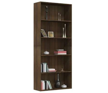 vidaXL 5段 ブックキャビネット ブラウンオーク 80x30x189 cm エンジニアリングウッド家具 棚 本棚・オープンラック(代引不可)