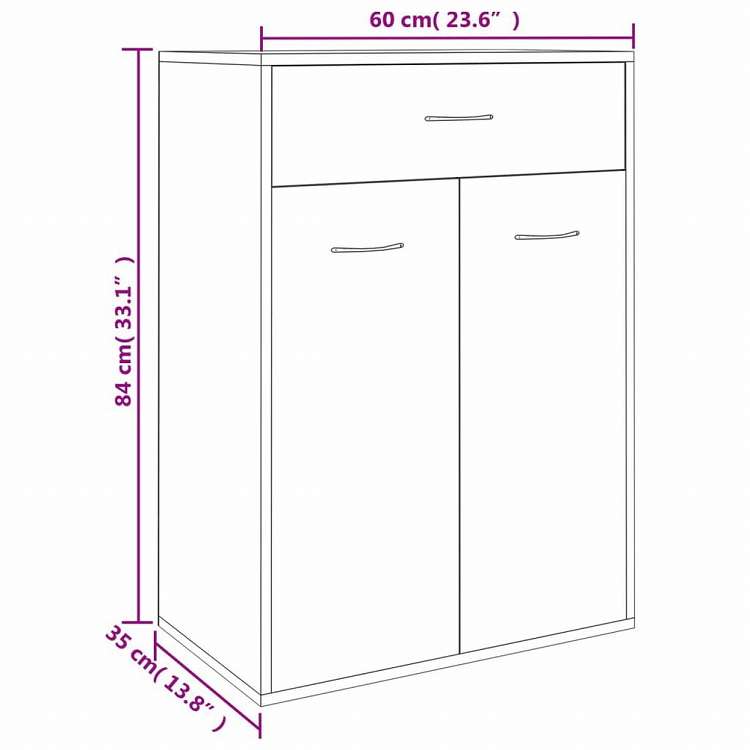 vidaXL シューズキャビネット ブラウンオーク 60x35x84 cm エンジニアリングウッドホーム&ガーデン 家事用品 収納&オーガナイザー 衣類・ワードローブ収納 シューズラック・整理収納(代引不可)
