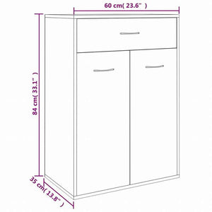 vidaXL シューズキャビネット ブラウンオーク 60x35x84 cm エンジニアリングウッドホーム&ガーデン 家事用品 収納&オーガナイザー 衣類・ワードローブ収納 シューズラック・整理収納(代引不可)