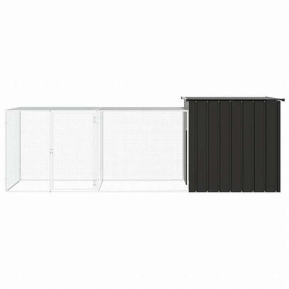 vidaXL チキンケージ アントラシート 300x91x100 cm 亜鉛メッキ鋼動物&ペット用品 ペット用品 小動物用品 小動物 飼育・ケージ(代引不可)