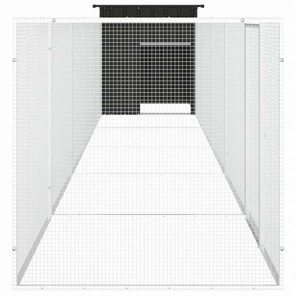 vidaXL チキンケージ アントラシート 600x91x100 cm 亜鉛メッキ鋼動物&ペット用品 ペット用品 小動物用品 小動物 飼育・ケージ(代引不可)