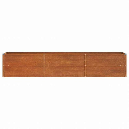 vidaXL ガーデンレイズドベッド ラスティ 240x40x45 cm コルテン鋼ホーム&ガーデン 芝&ガーデン ガーデニング 鉢植え・プランター(代引不可)