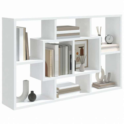 vidaXL ウォールシェルフ ホワイト 85x16x52.5 cm エンジニアリングウッド家具 キャビネット&収納(代引不可)