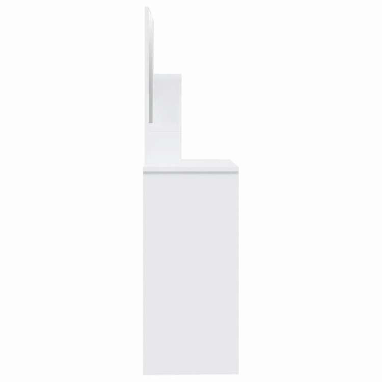 vidaXL ドレッシングテーブル ミラー付き ホワイト 86,5x35x136cm家具 キャビネット&収納 洗面・化粧台ユニット 寝室用化粧用テーブル(代引不可)