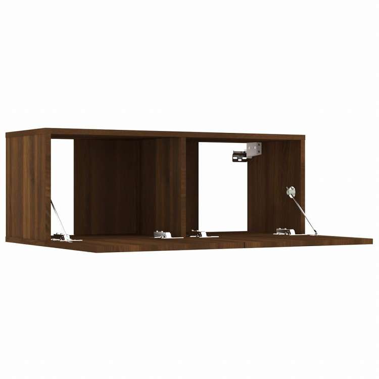 vidaXL テレビキャビネット 2点 ブラウンオーク 80x30x30 cm エンジニアリングウッド家具 AVラック・テレビ台(代引不可)