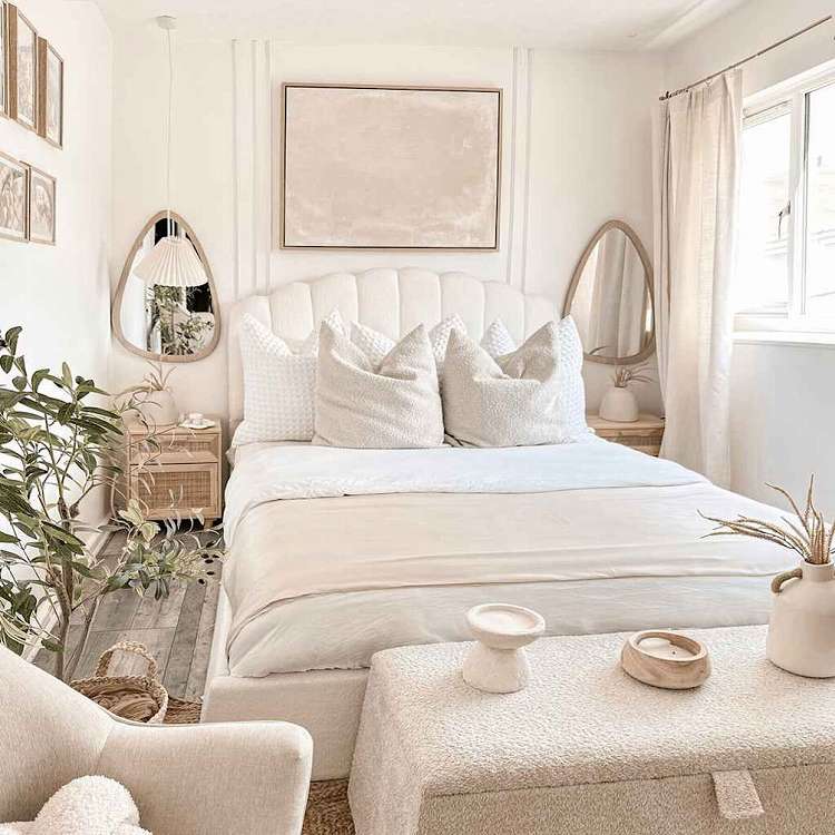 vidaXL ベッドサイドキャビネット 2点 ブラウン パイン無垢材&天然ラタン家具 テーブル ベッドサイドテーブル(代引不可)