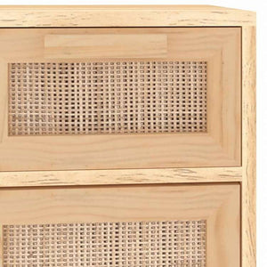 vidaXL サイドボード ブラウン 60x30x75 cm パイン無垢材&天然ラタン家具 キャビネット&収納 サイドボード(代引不可)