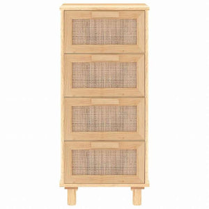 vidaXL サイドボード ブラウン 40x30x90 cm パイン無垢材&天然ラタン家具 キャビネット&収納 サイドボード(代引不可)