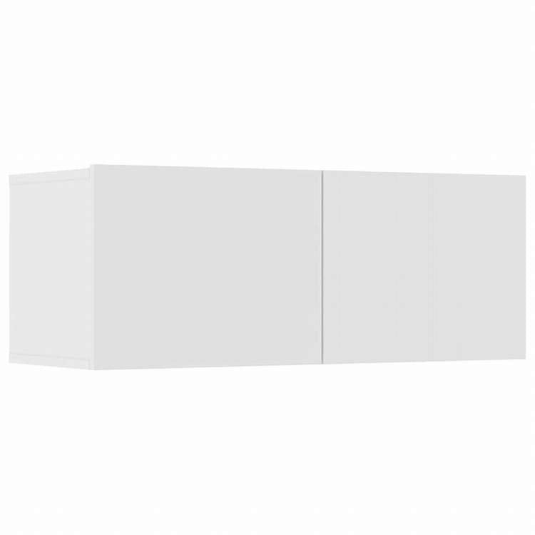 vidaXL テレビキャビネット 4点 ホワイト 80x30x30 cm エンジニアリングウッド家具 AVラック・テレビ台(代引不可)