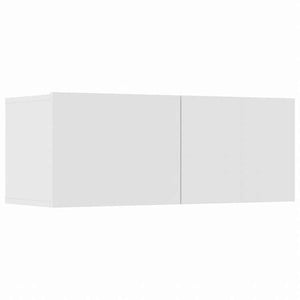 vidaXL テレビキャビネット 4点 ホワイト 80x30x30 cm エンジニアリングウッド家具 AVラック・テレビ台(代引不可)