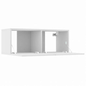 vidaXL テレビキャビネット 4点 ホワイト 80x30x30 cm エンジニアリングウッド家具 AVラック・テレビ台(代引不可)