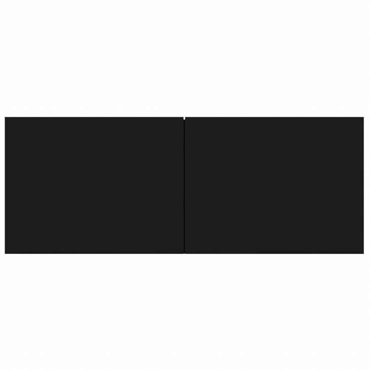 vidaXL テレビキャビネット 4点 ブラック 80x30x30 cm エンジニアリングウッド家具 AVラック・テレビ台(代引不可)