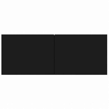 vidaXL テレビキャビネット 4点 ブラック 80x30x30 cm エンジニアリングウッド家具 AVラック・テレビ台(代引不可)