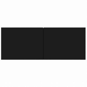 vidaXL テレビキャビネット 4点 ブラック 80x30x30 cm エンジニアリングウッド家具 AVラック・テレビ台(代引不可)