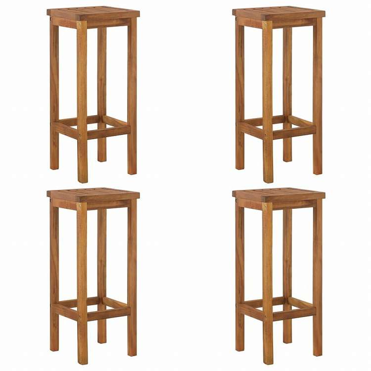 vidaXL ガーデンバー5点セット アカシア無垢材家具 アウトドア家具 屋外家具セット(代引不可)