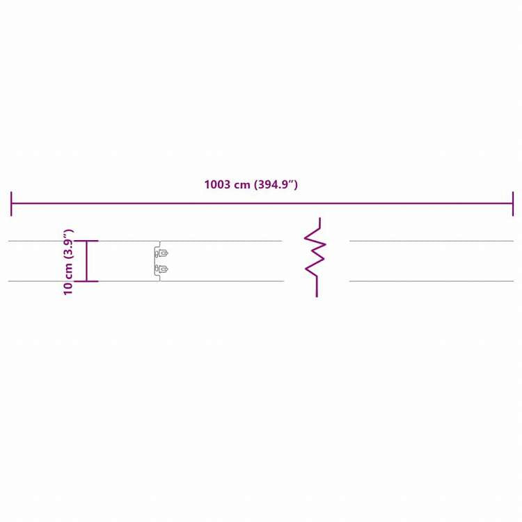 vidaXL 芝生用エッジング 10点 10x103 cm フレキシブル コールテンスチールハードウェア フェンス&バリア 庭小道・縁(代引不可)